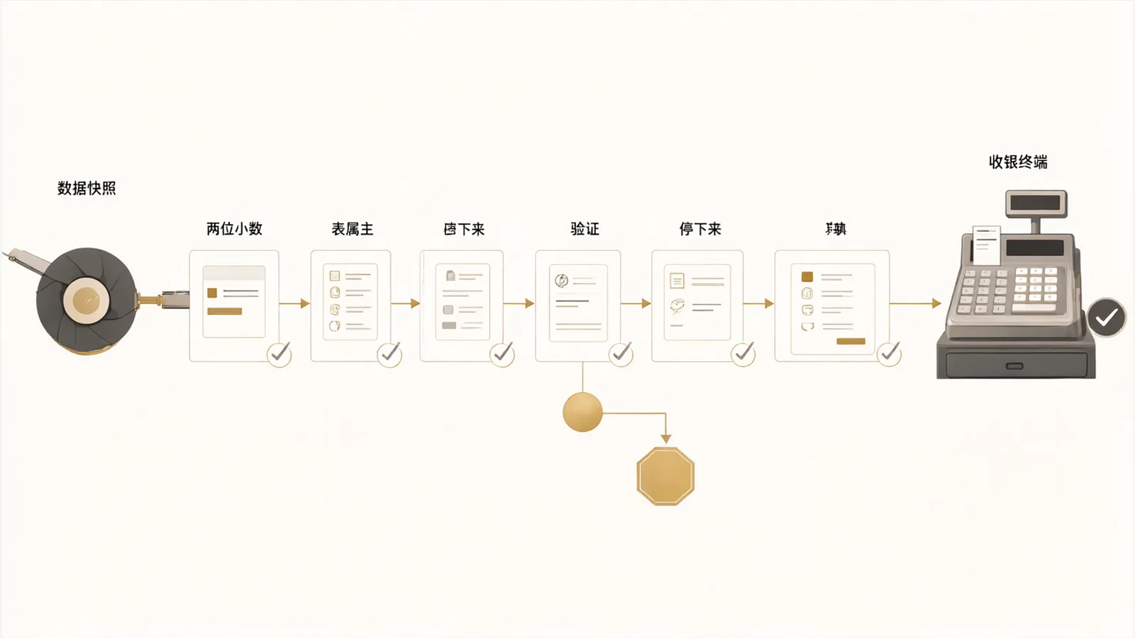 Take a data snapshot first, migrate and verify step by step, stop the moment anything doesn't match, then test on the real POS terminal